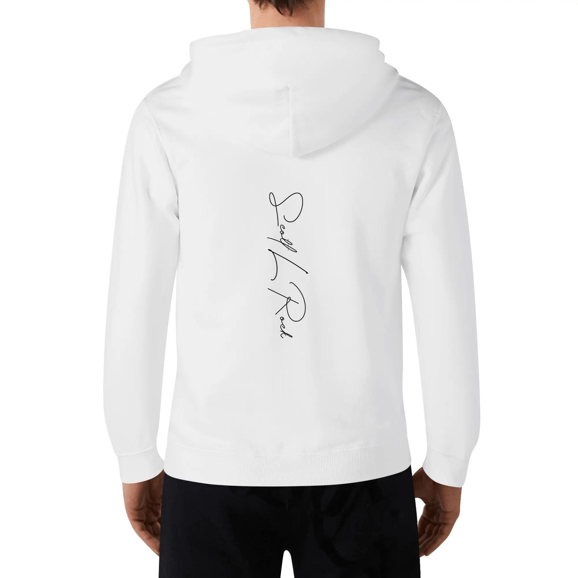 SLR White/Black/Gold Tri-Angle Logo Men's Hoodie - Image 2