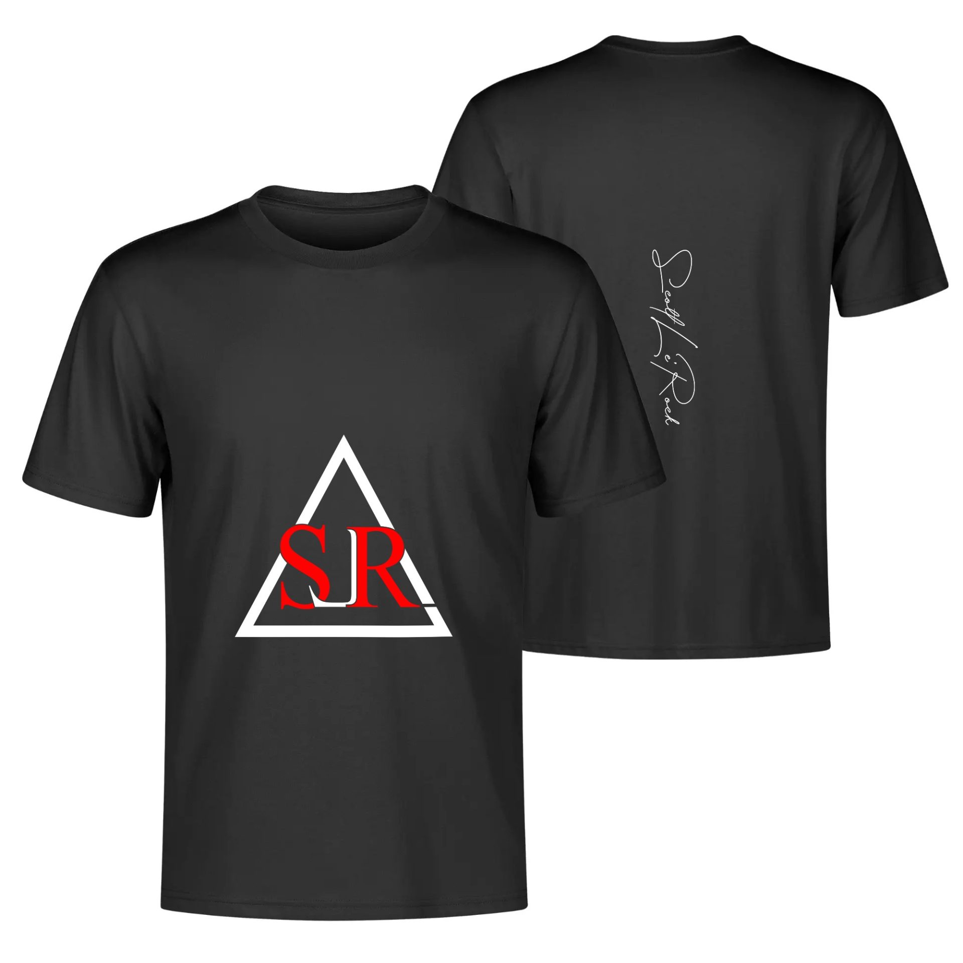 SLR Red/White Triangle Cotton Front & Back T-Shirt