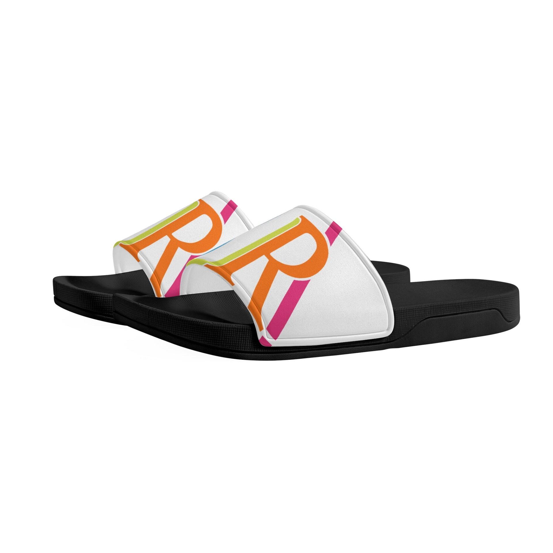 SLR WOMEN’S PINK TRI-COLOR LOGO SLIDES - Image 7