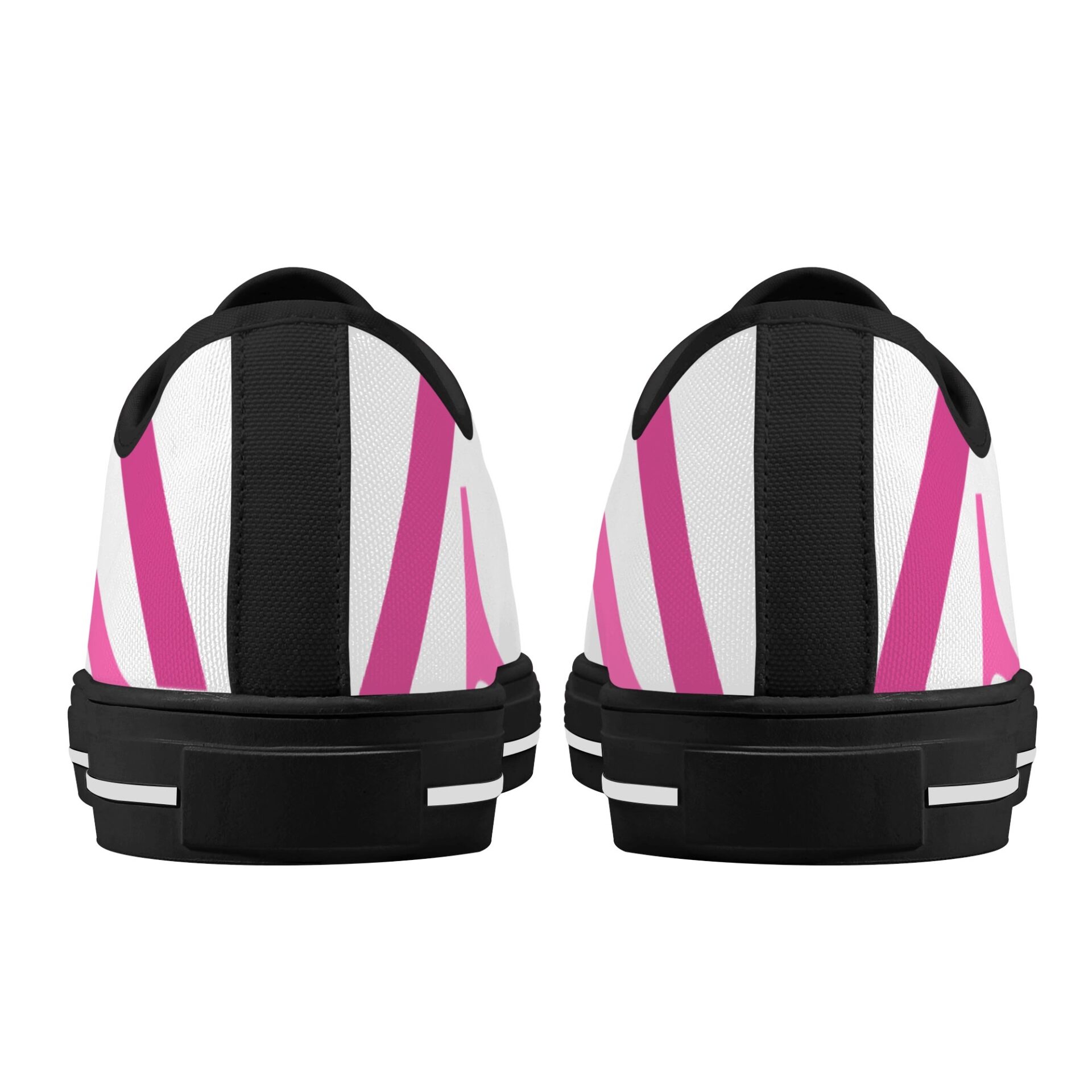 SLR PINK SIGNATURE LOGO Women’s Low Top Canvas Shoes - Image 3