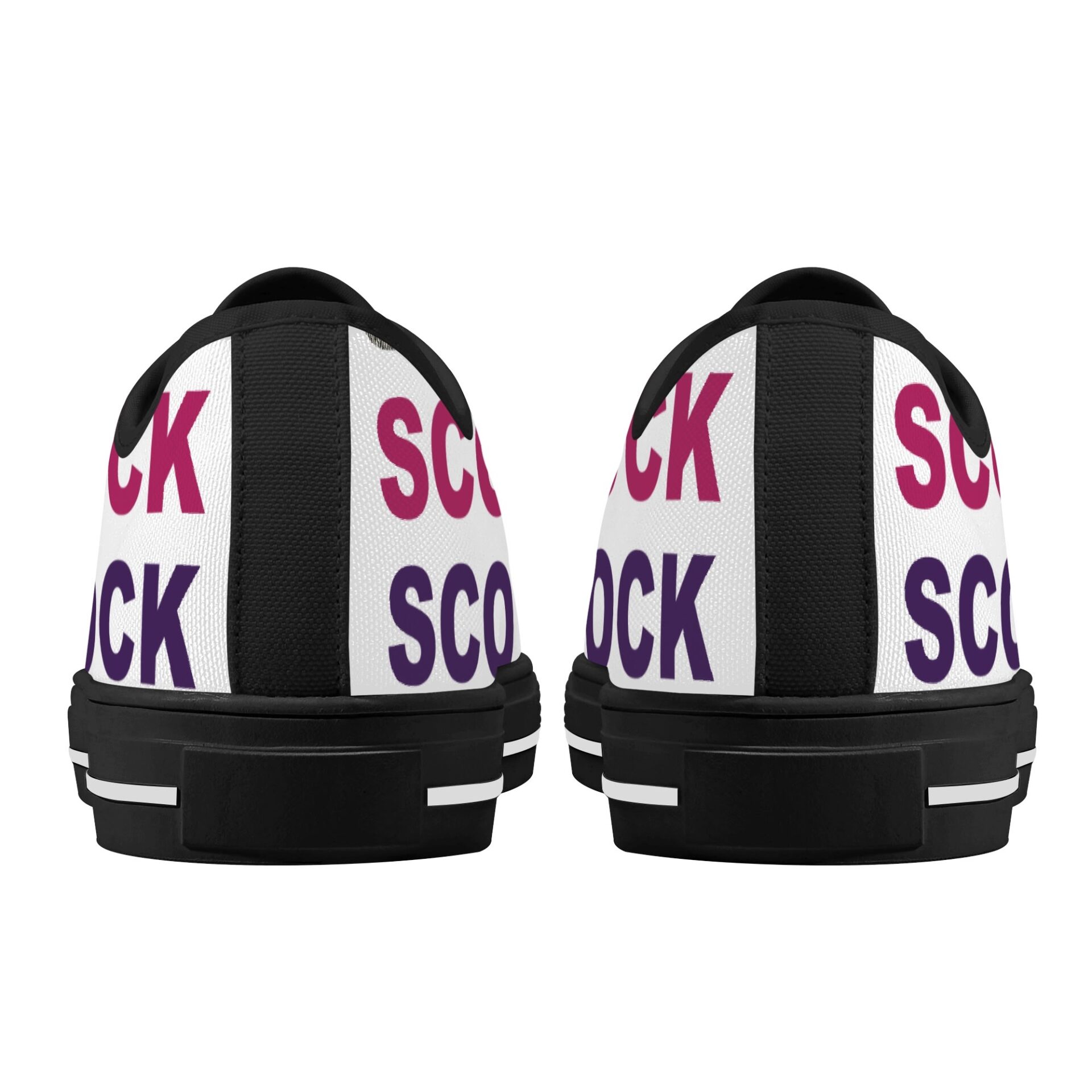 SLR NAME LOGO Women’s Low Top Canvas Shoes - Image 3
