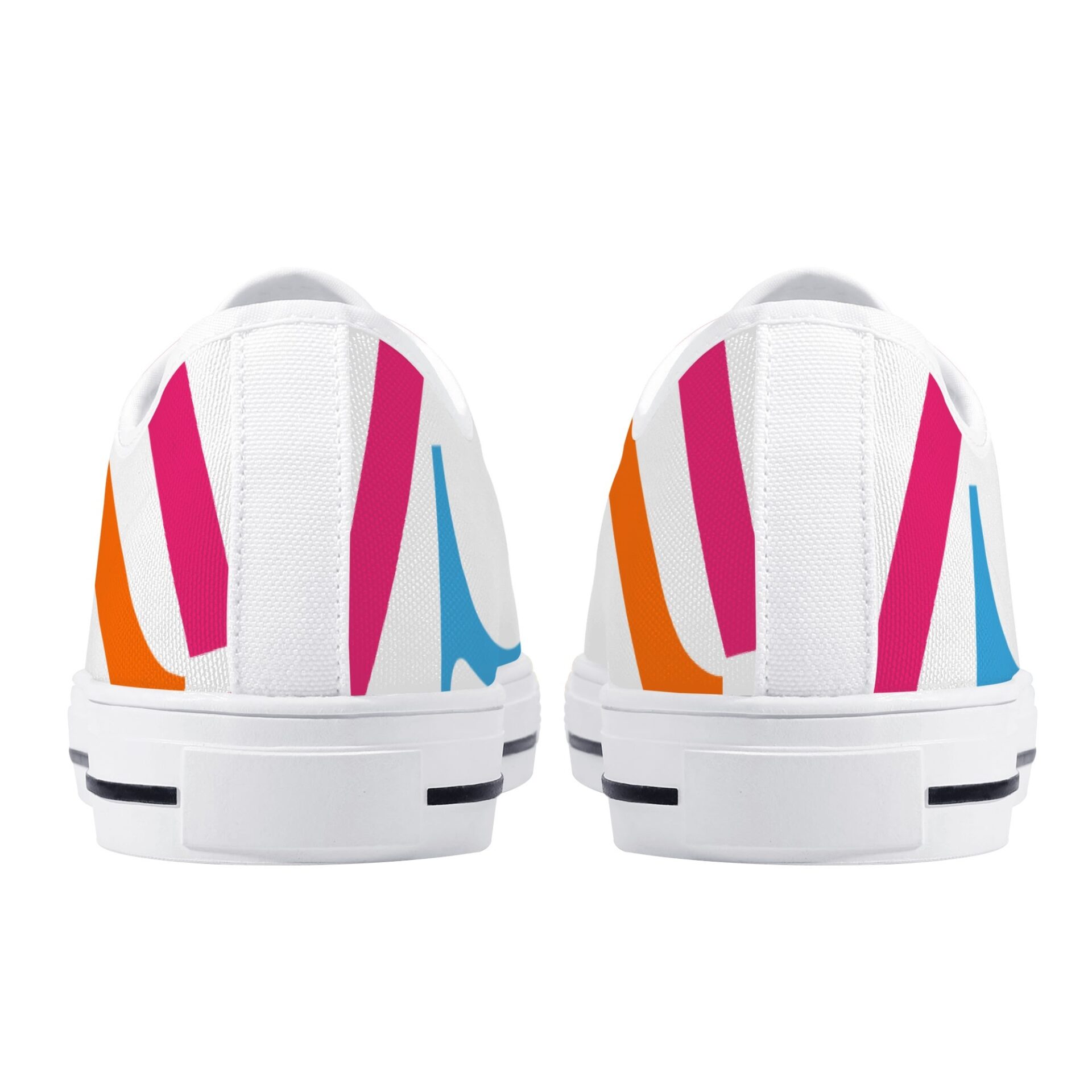 SLR PINK TRI-COLOR SIGNATURE LOGO Low Top Canvas Shoes - Image 7