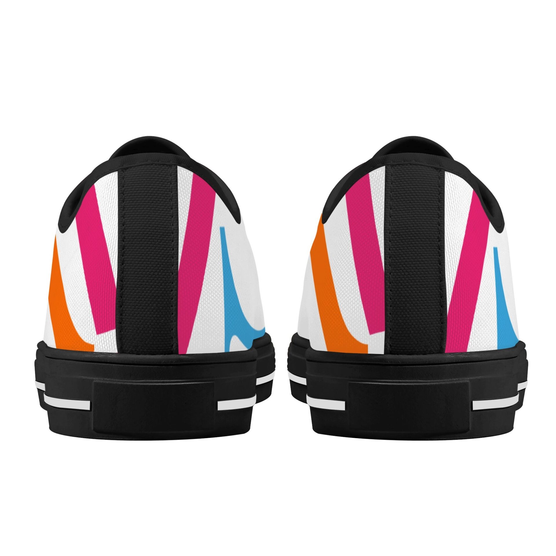 SLR PINK TRI-COLOR SIGNATURE LOGO Low Top Canvas Shoes - Image 3