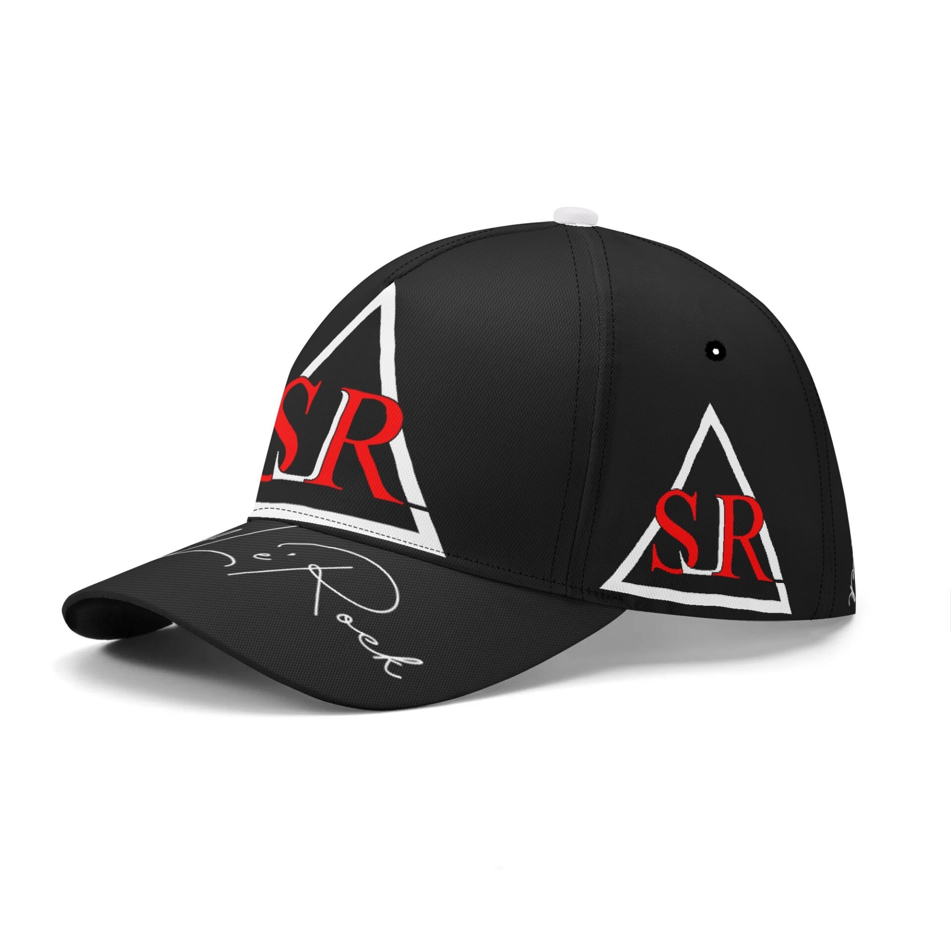 SLR BLACK/WHITE/RED Baseball Cap - Image 2