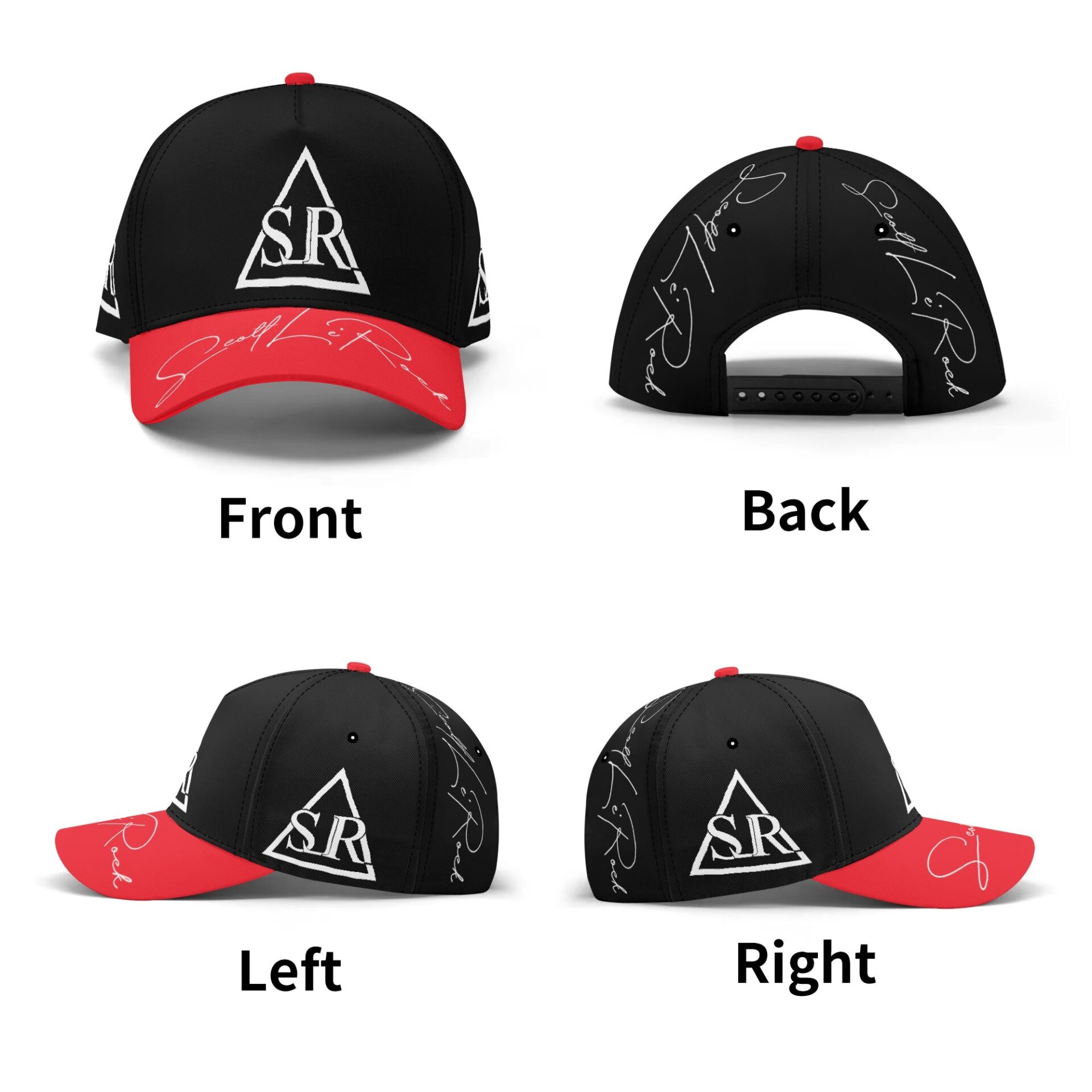 SLR BLACK/RED Baseball Cap - Image 6