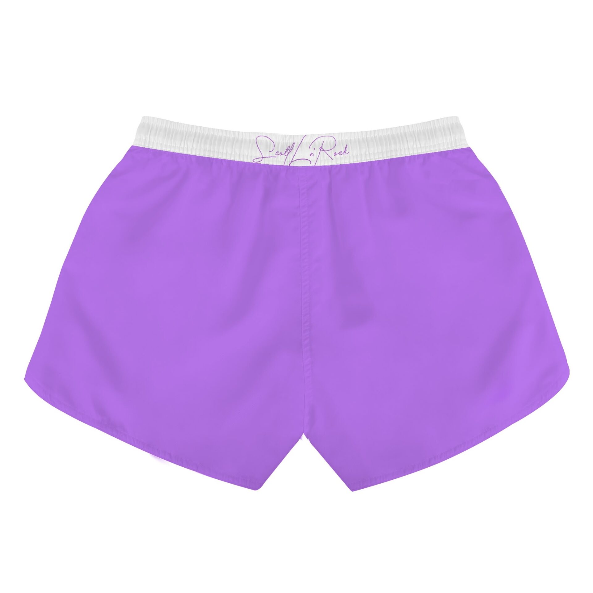 SLR PURPLE/WHITE Women’s Beach Shorts - Image 2