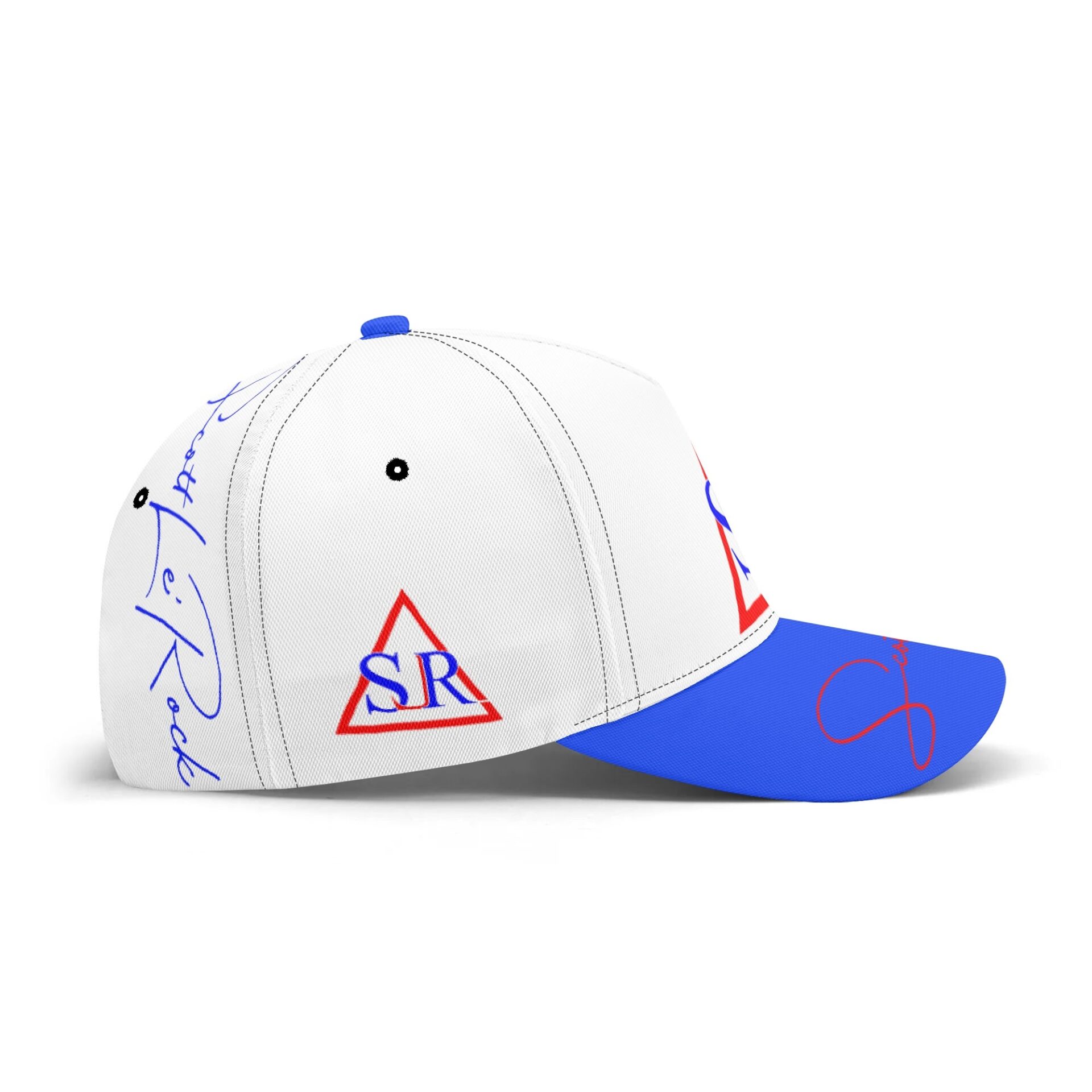 SLR WHITE/ROYAL/RED baseball cap - Image 4