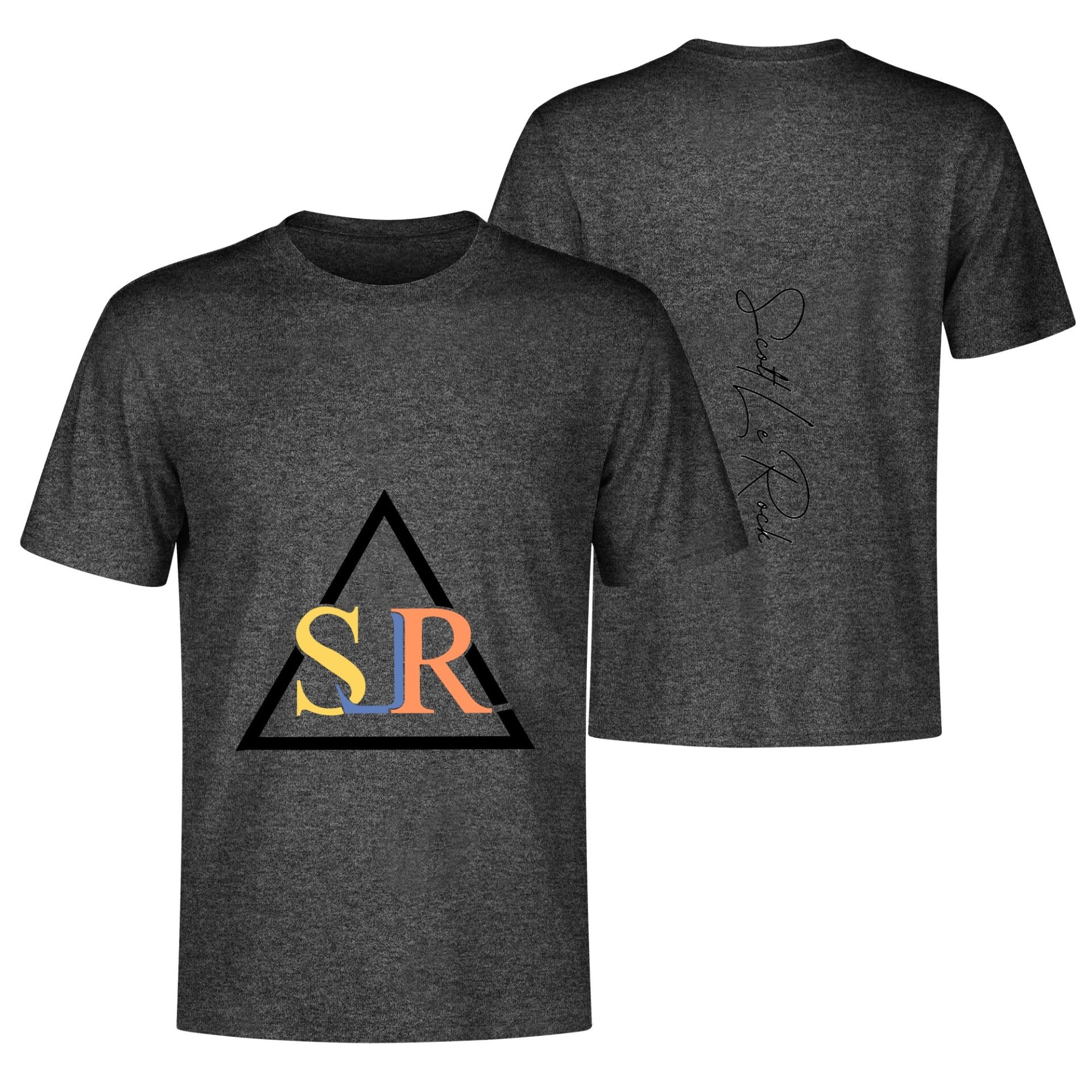 SLR BLACK/GOLD/BLUE TRI-ANGLE T Shirt - Image 4