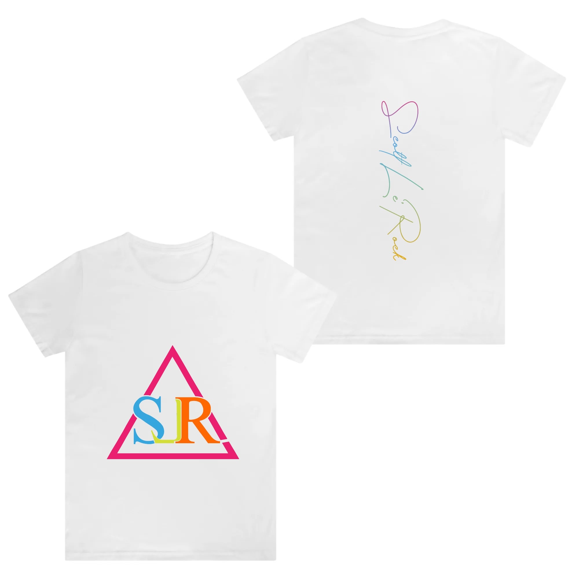 SLR PINK MULTI-COLOR TRI-ANGLE t-shirt - Image 3