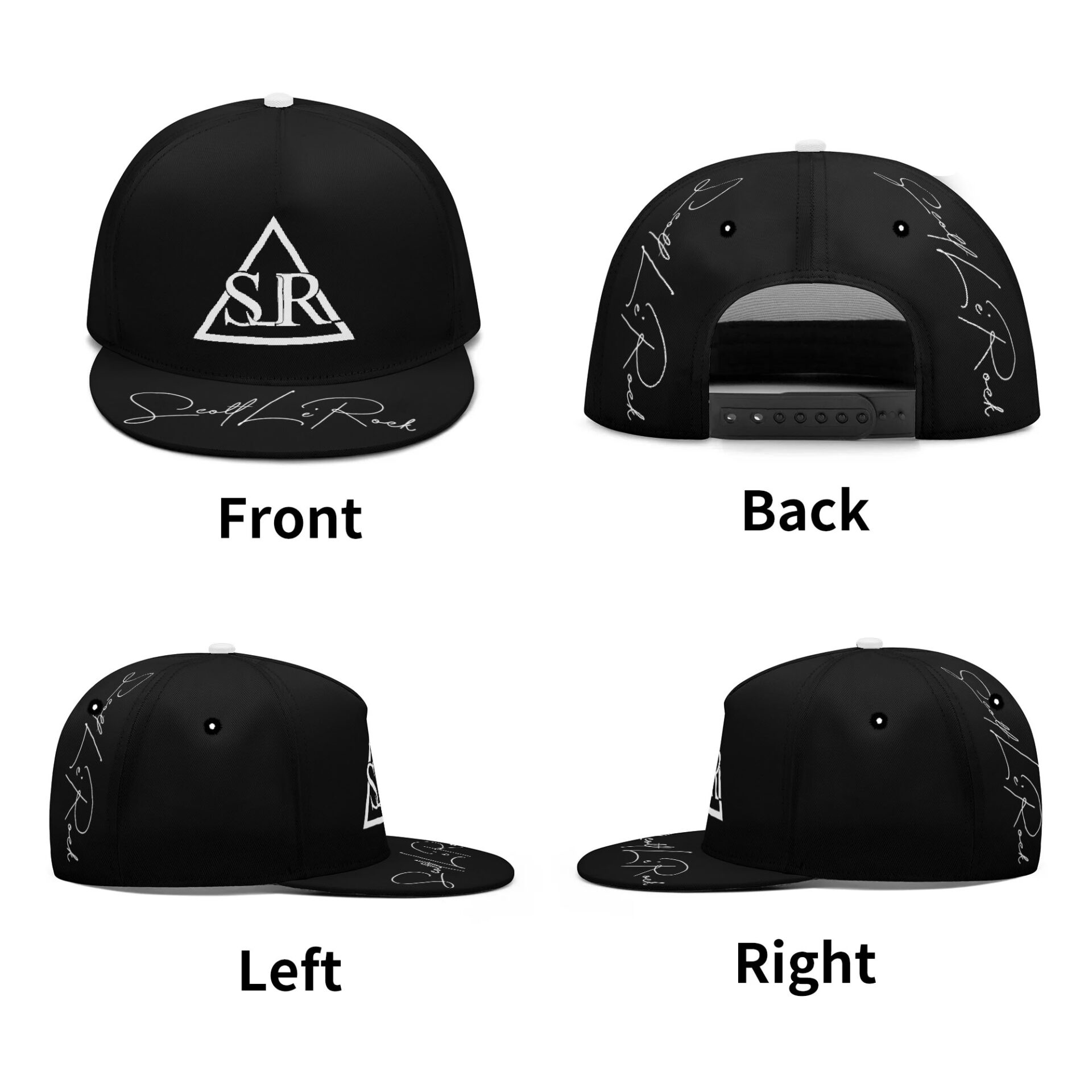 SLR BLACK, WHITE TRI-ANGLE Snapbacks - Image 4