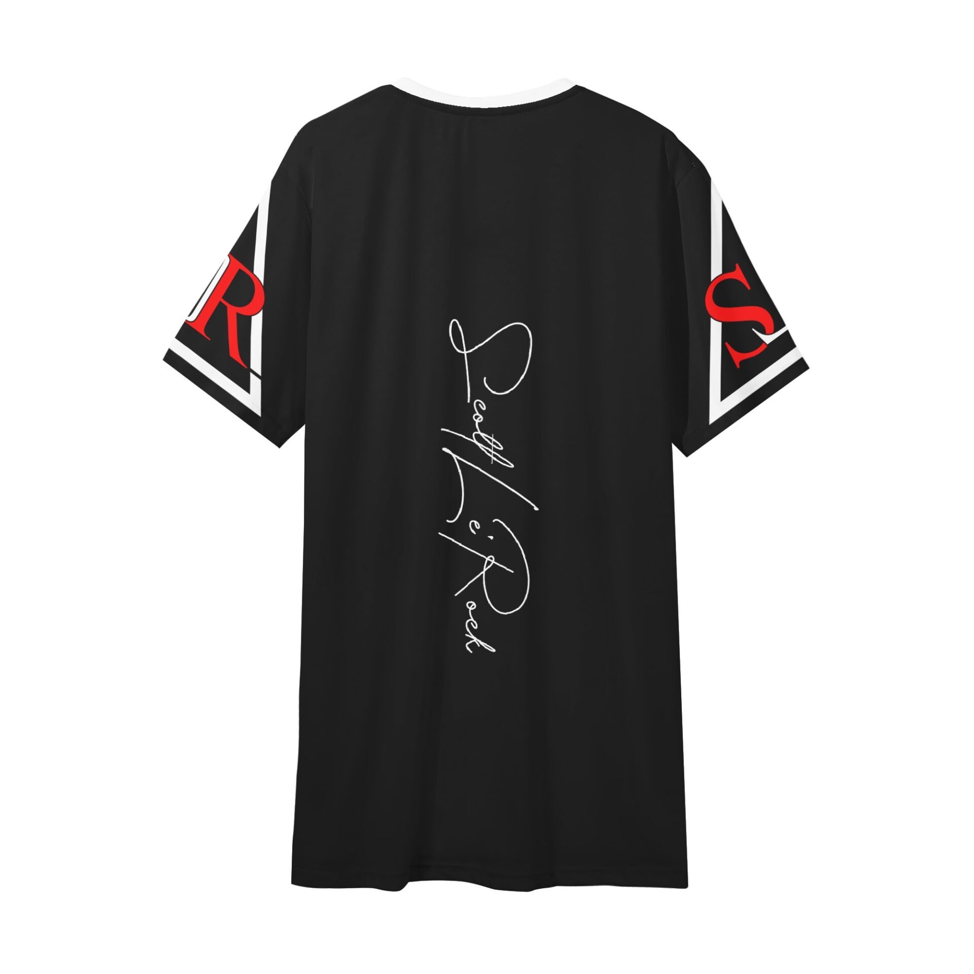 SLR Men’s BLACK/RED/WHITE V Neck T-shirt - Image 2