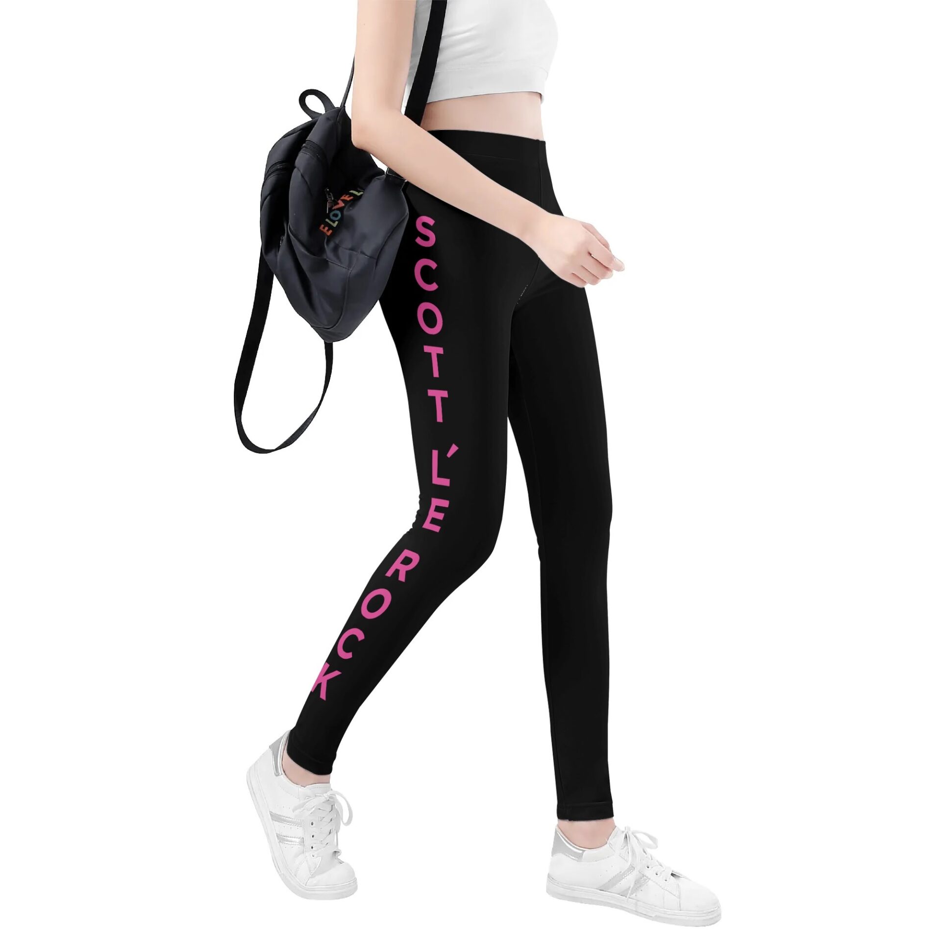 SLR Women’s Black/Pink Leggings - Image 3