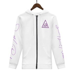 SLR White/Purple Women’s Zip Up Hoodie