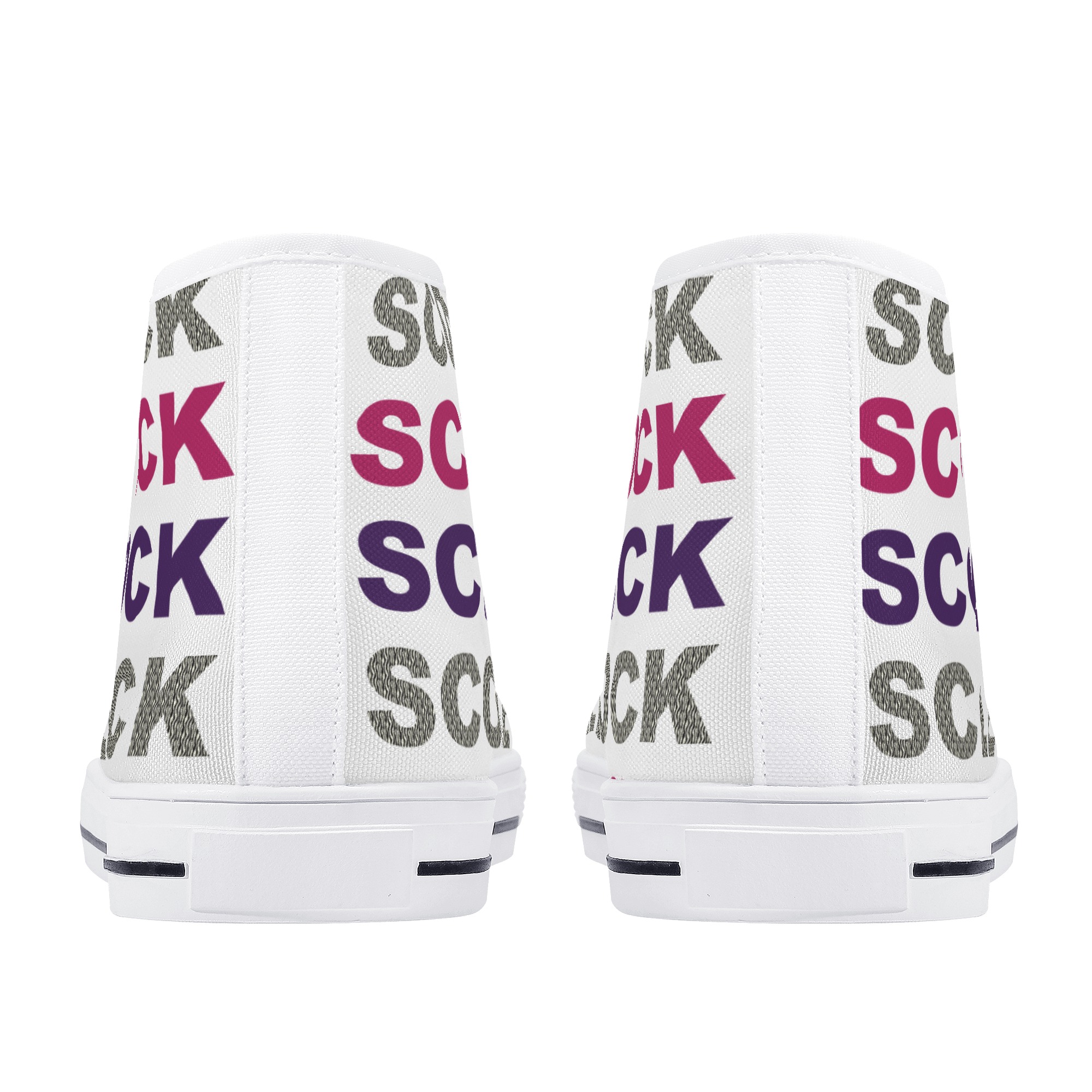 SLR ZEBRA Women's High Top Canvas Shoes - Image 3