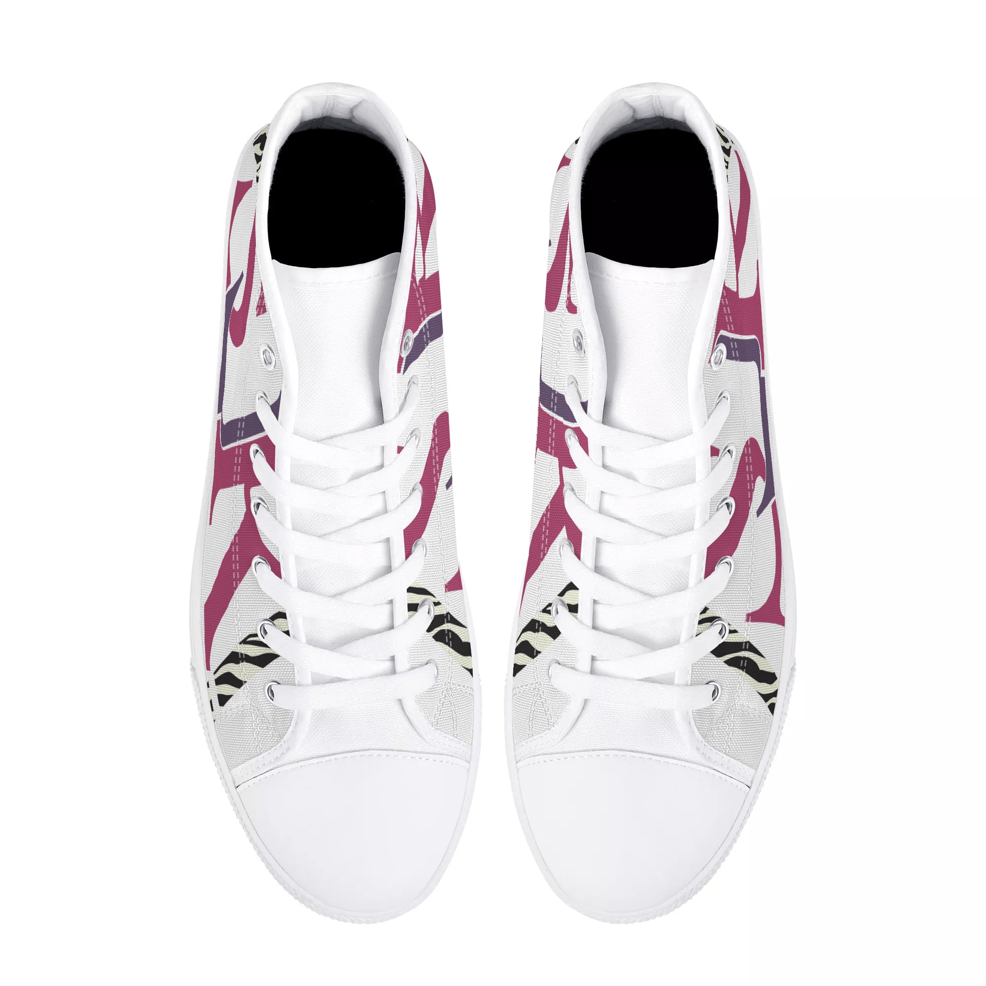 SLR ZEBRA 2 Women's High Top Canvas Shoes - Image 2
