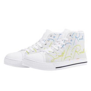 SLR SIGNATURE LOGO Women's High Top Canvas Shoes