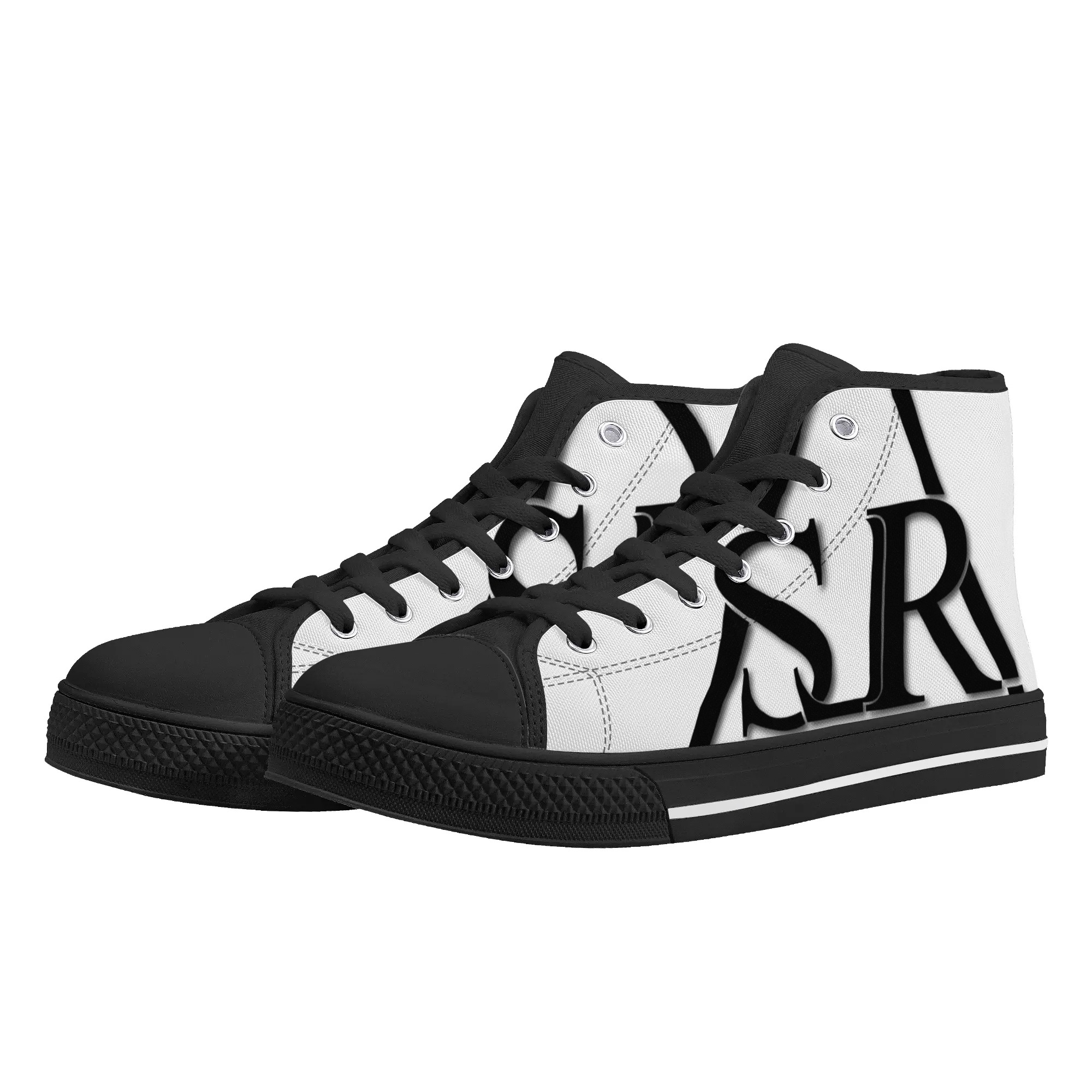 SLR Women's Black Triangle High Top Shoes - Image 3
