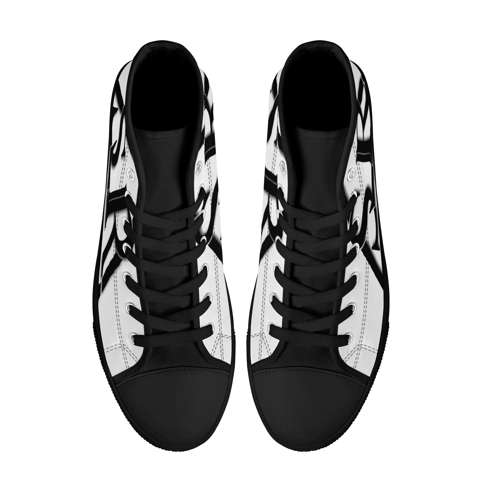SLR Women's Black Triangle High Top Shoes - Image 4