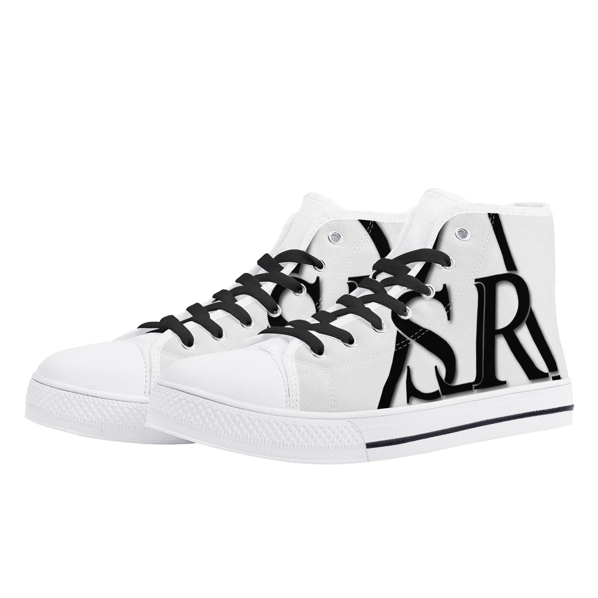 SLR Women's Black Triangle High Top Shoes