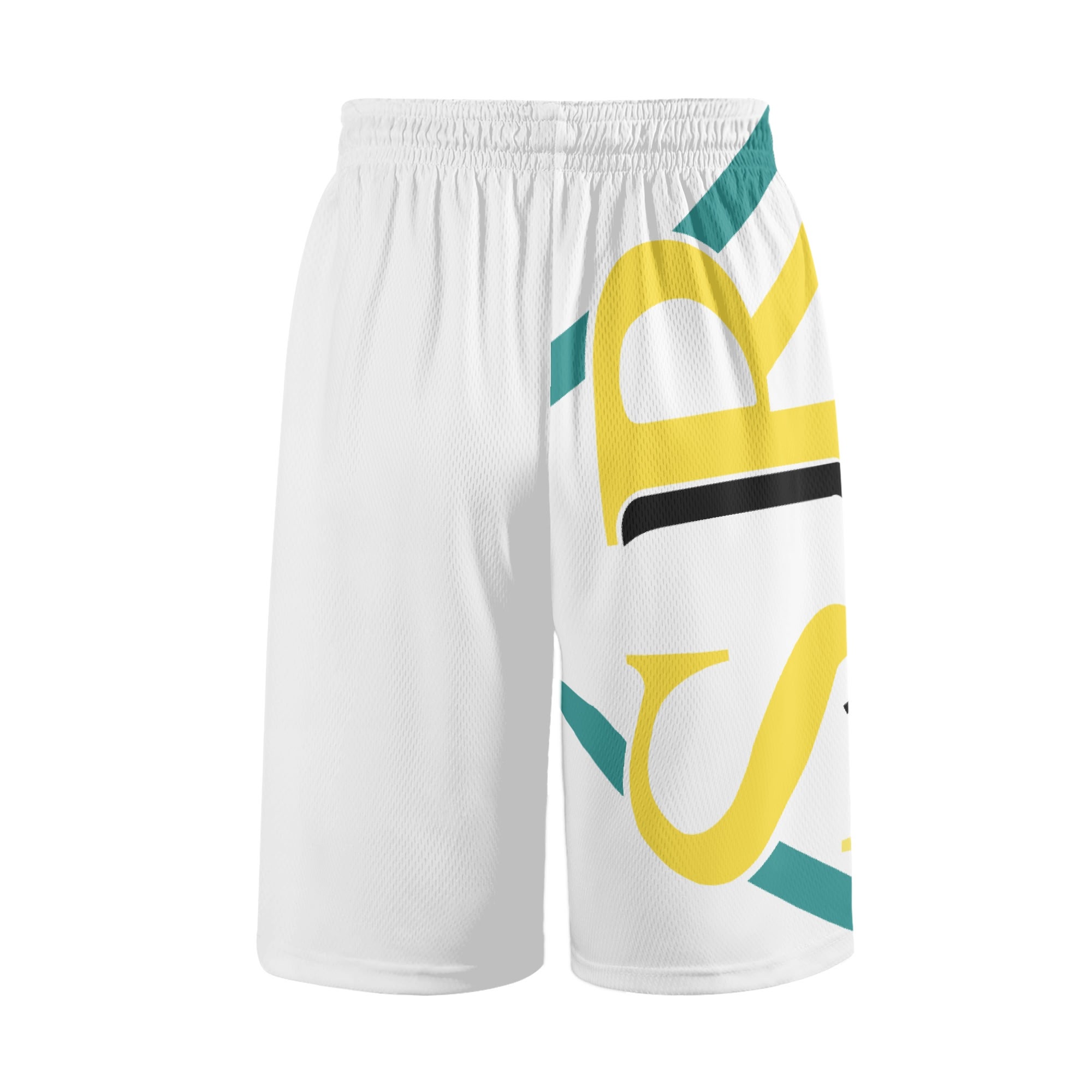 SLR Black/Tri-Color Men's Basketball Shorts - Image 3