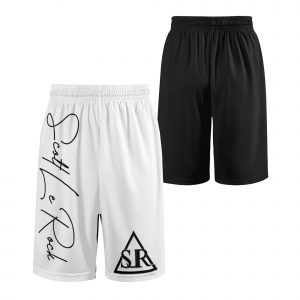 SLR White/Black Men's Basketball Shorts