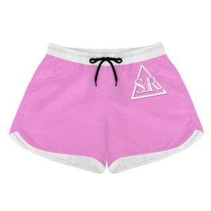 SLR PINK/WHITE Women's Beach Shorts