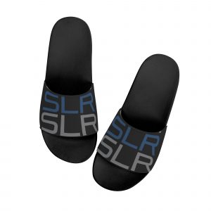 SLR men's BLUE/GREY LOGO SANDALS
