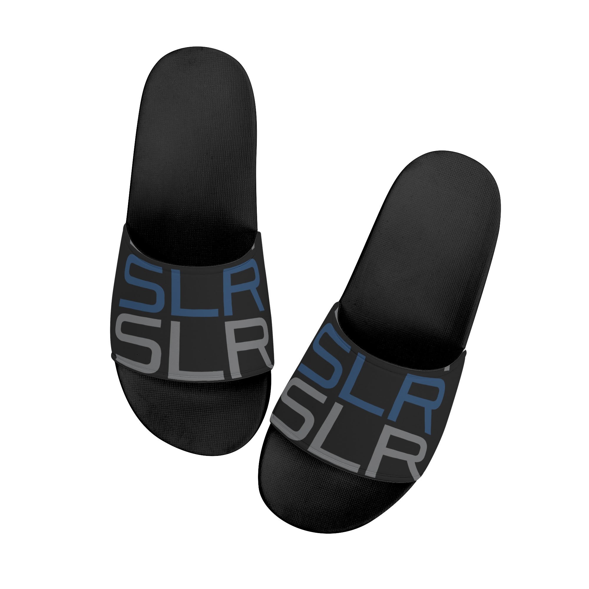 SLR men's BLUE/GREY LOGO SANDALS