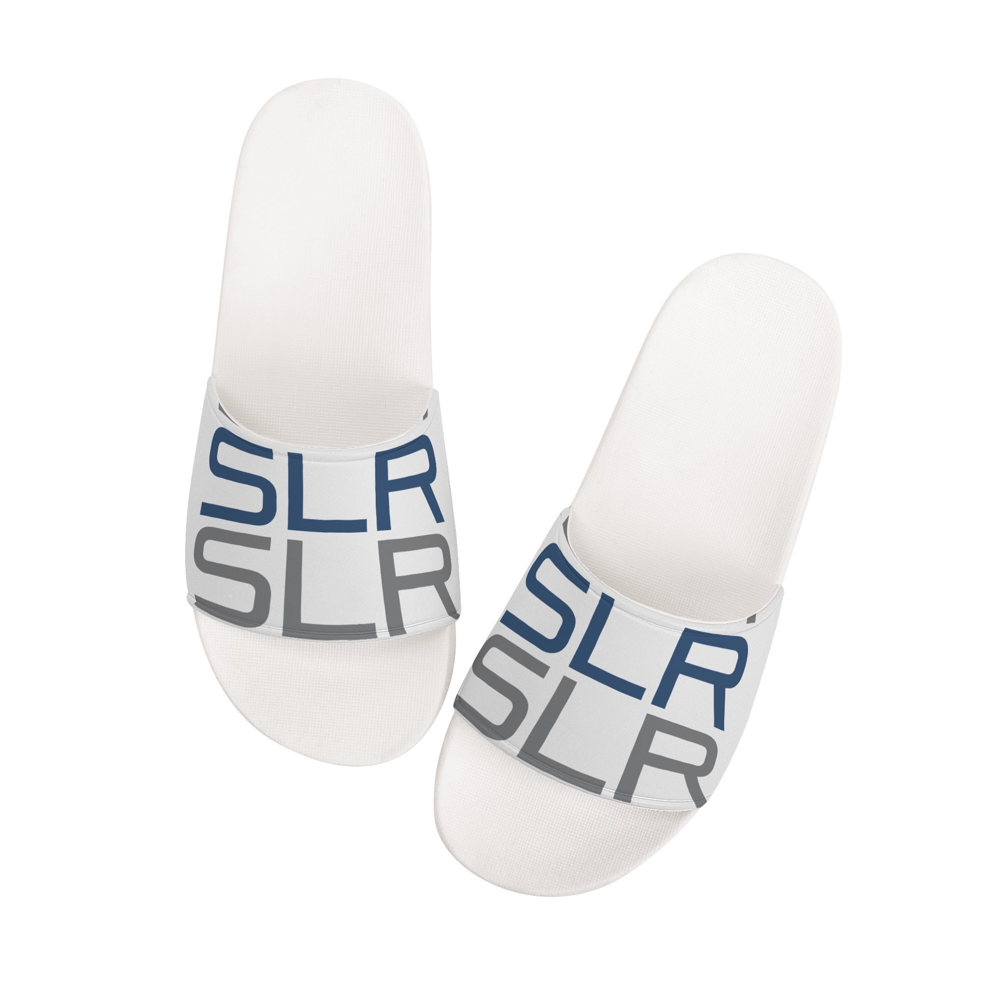SLR men's BLUE/GREY LOGO SANDALS