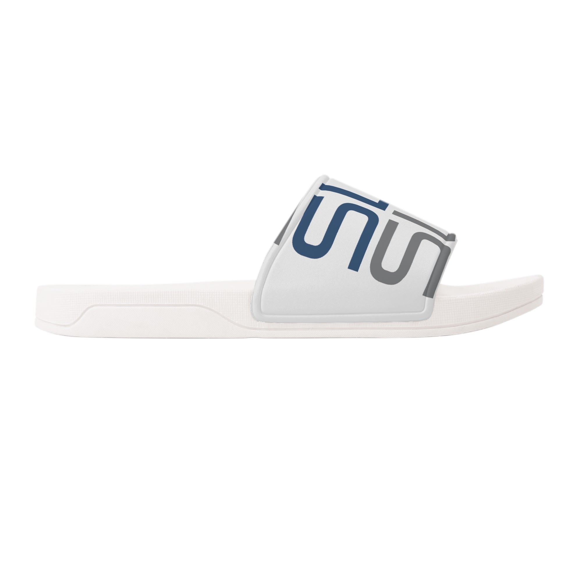 SLR men's BLUE/GREY LOGO SANDALS - Image 6