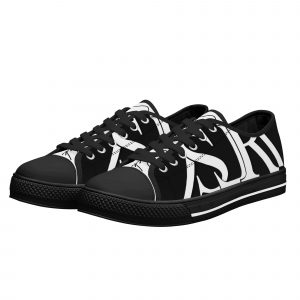 SLR Men BLACK/WHITE LOGO Low Top Shoes
