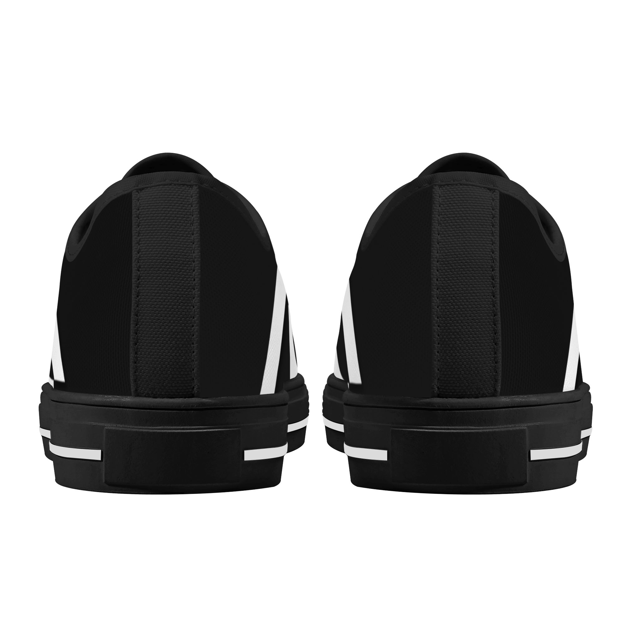 SLR Men BLACK/WHITE LOGO Low Top Shoes - Image 4