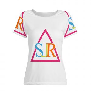 SLR WOMEN'S WHITE/TRI-COLOR LOGO TSHIRT