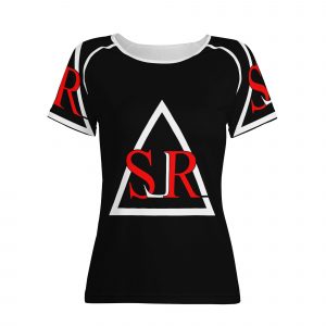 SLR WOMEN'S BLACK/WHITE/RED TSHIRT