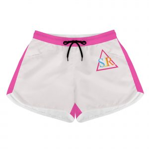 SLR Women's WHITE/PINK Beach Shorts