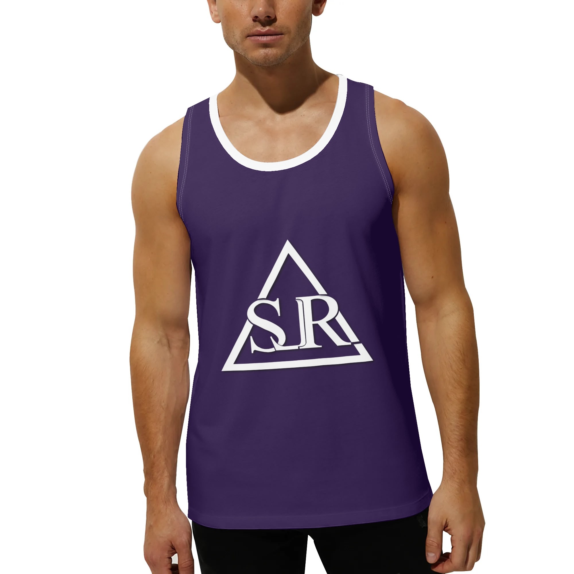SLR Men's NAVY BLUE Muscle T-Shirt - Image 3