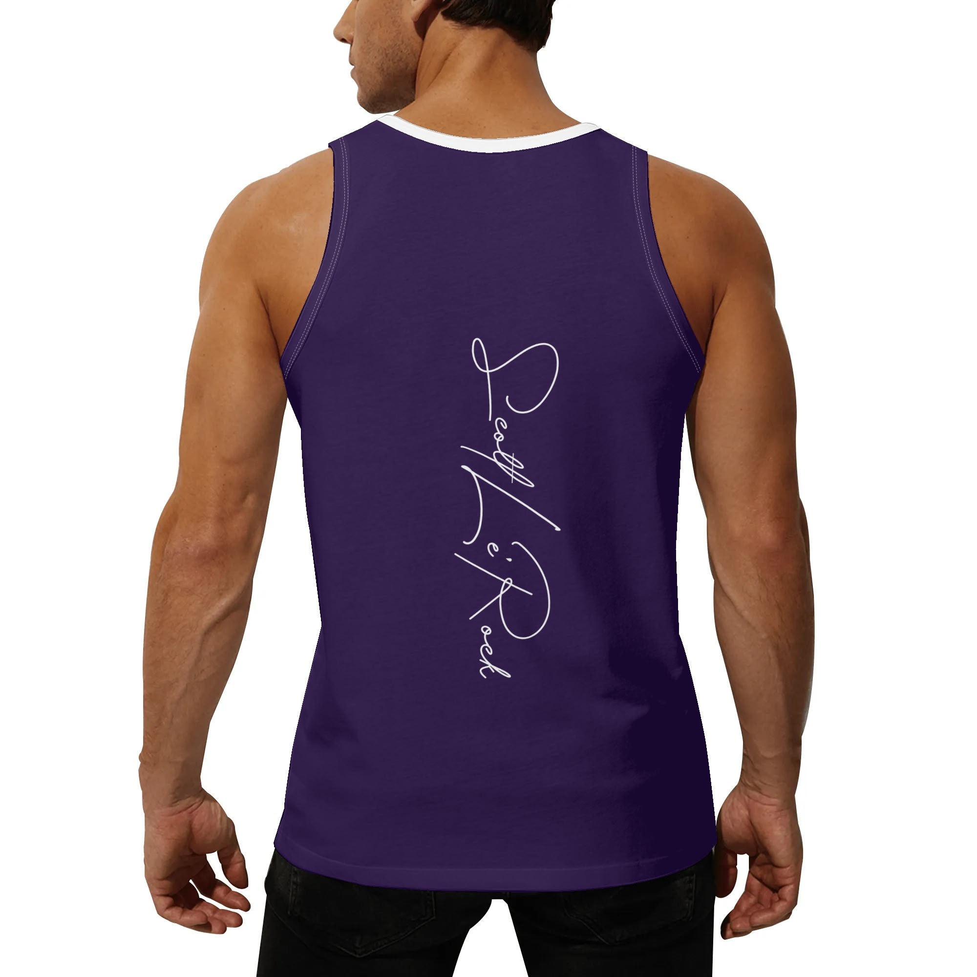 SLR Men's NAVY BLUE Muscle T-Shirt - Image 4