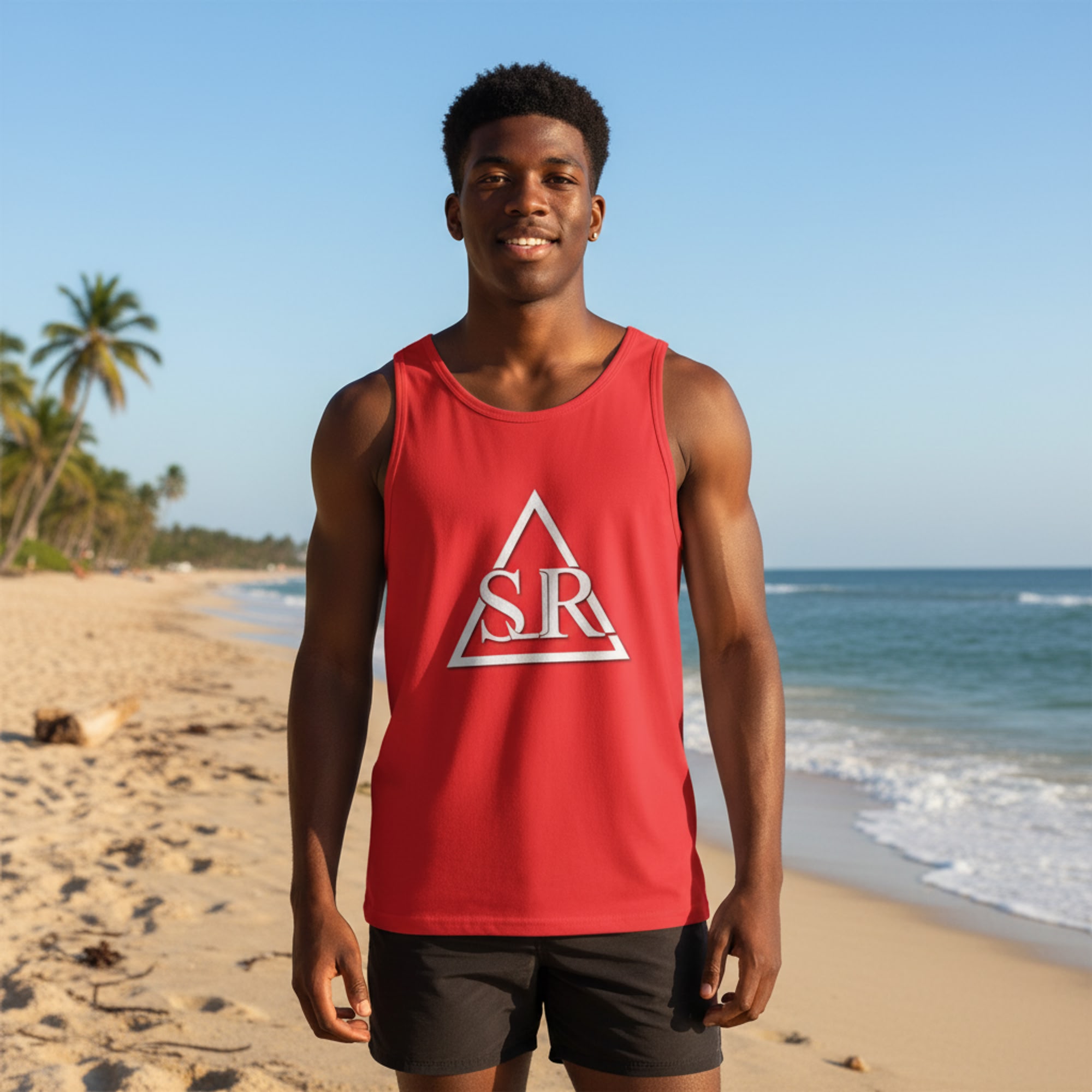 SLR Men's RED Muscle T-Shirt
