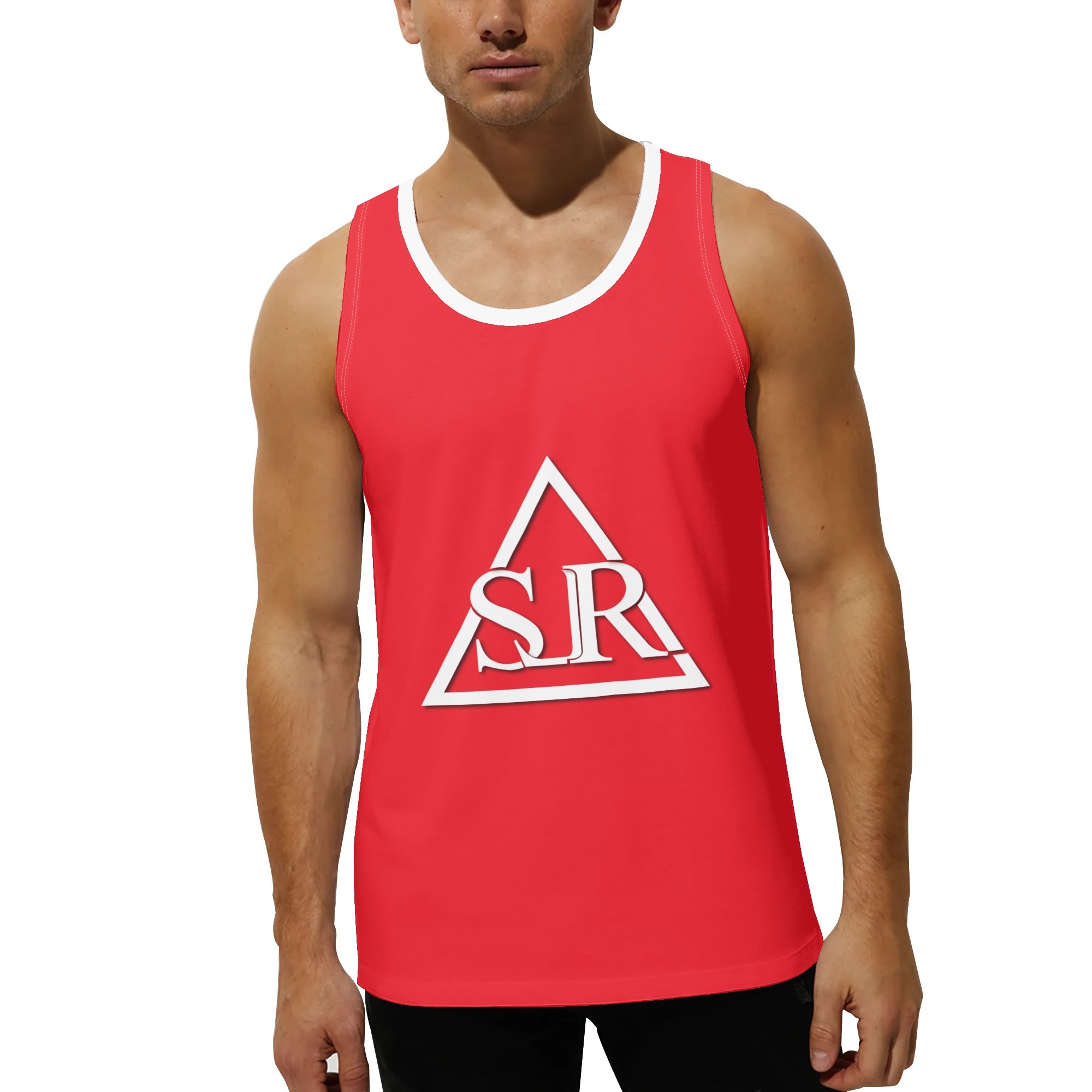 SLR Men's RED Muscle T-Shirt - Image 3