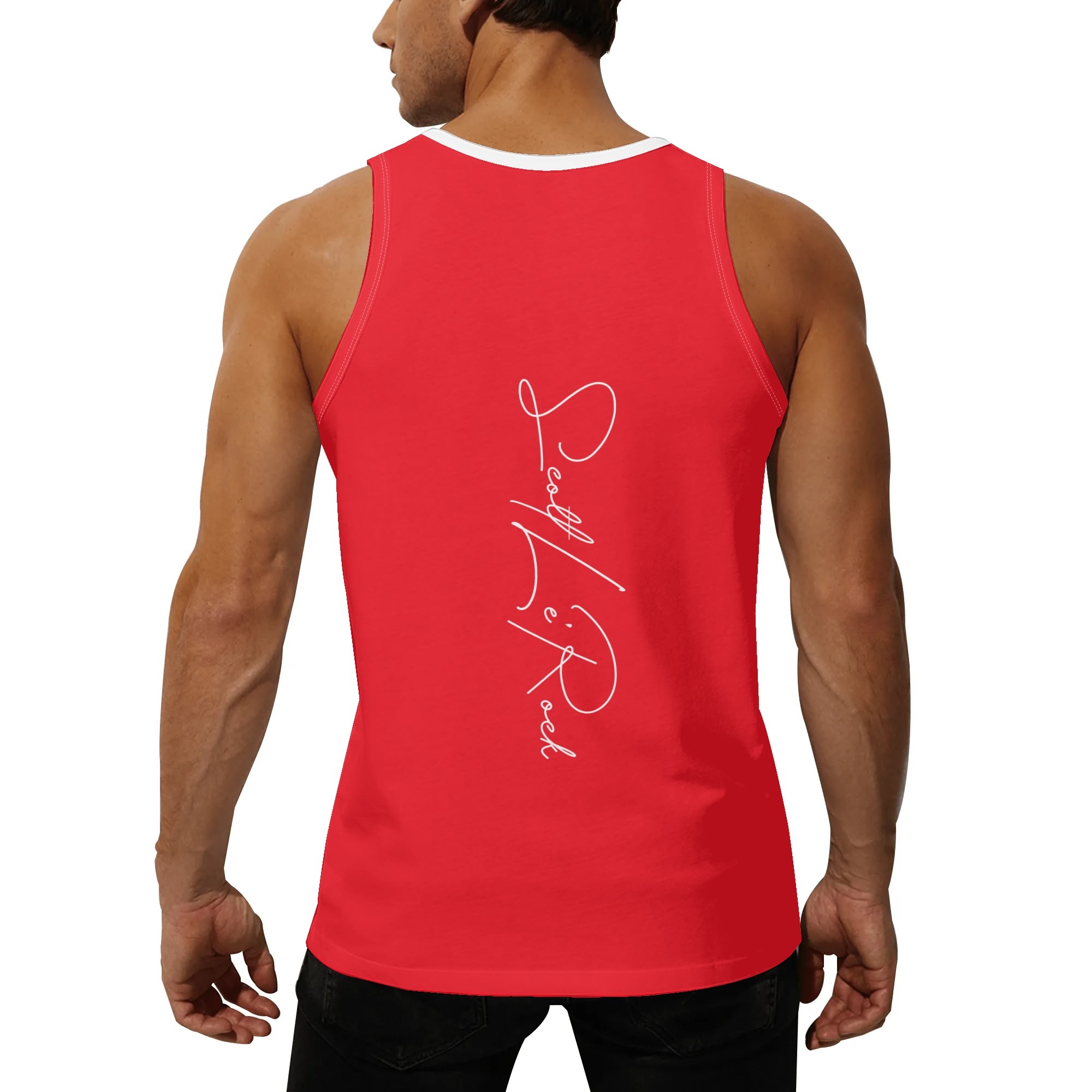 SLR Men's RED Muscle T-Shirt - Image 4