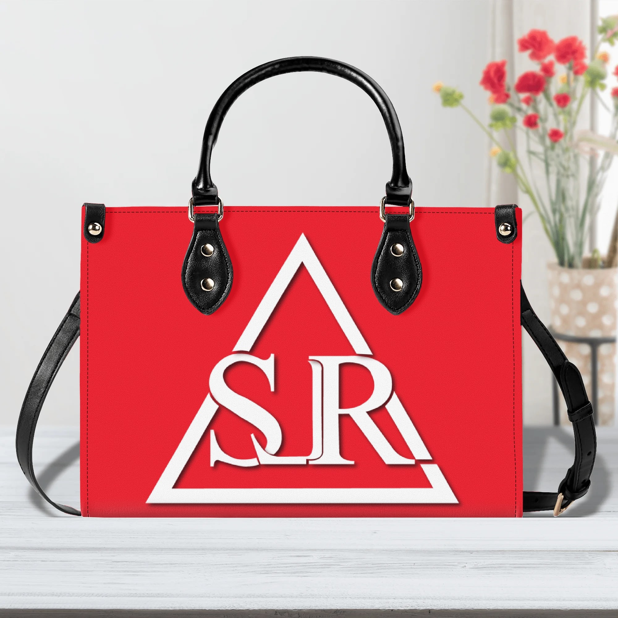 SLR WOMEN'S RED LEATHER SCOTT BAG - Image 6