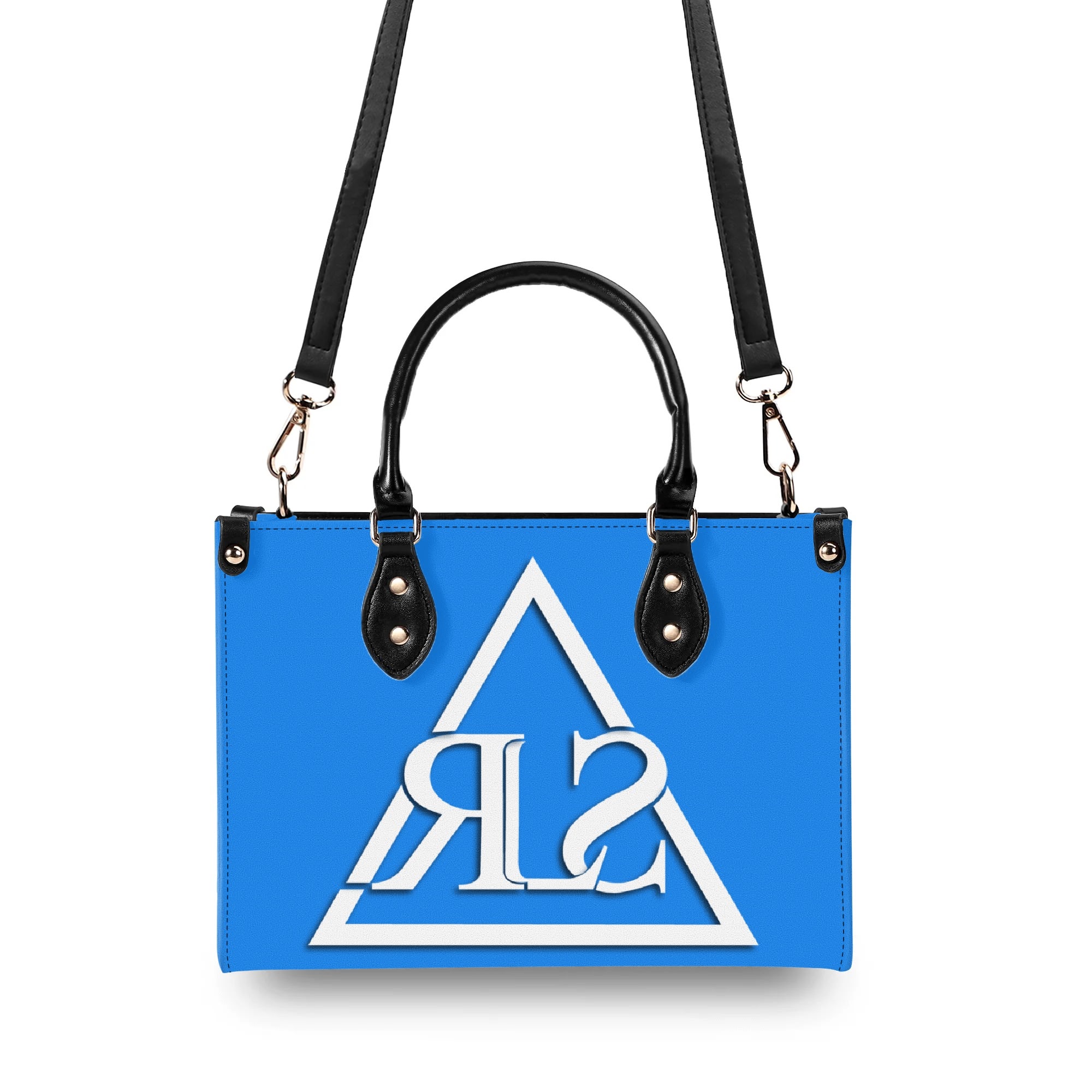 SLR WOMEN'S POWDER BLUE LEATHER SCOTT BAG - Image 2