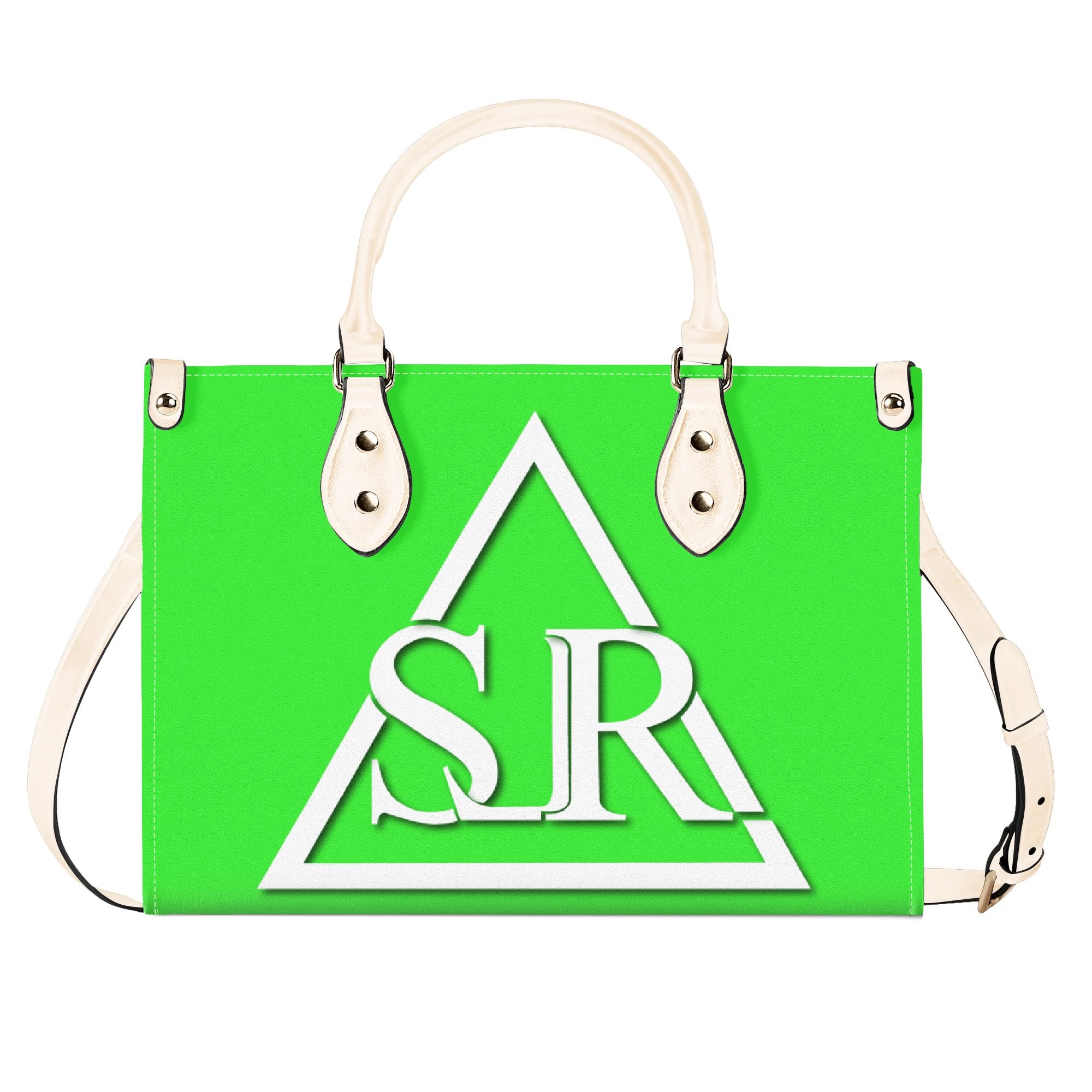 SLR WOMEN'S LIME GREEN LEATHER SCOTT BAG - Image 13