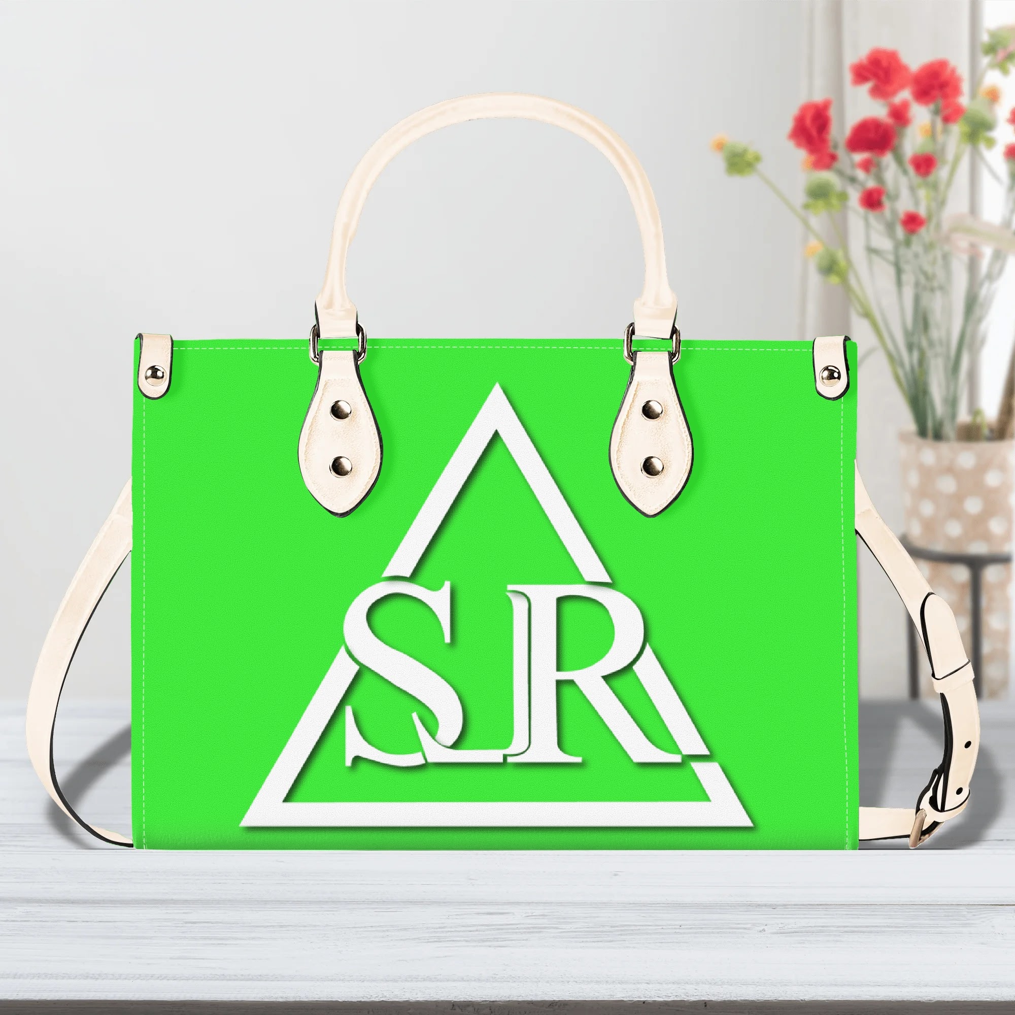 SLR WOMEN'S LIME GREEN LEATHER SCOTT BAG - Image 18