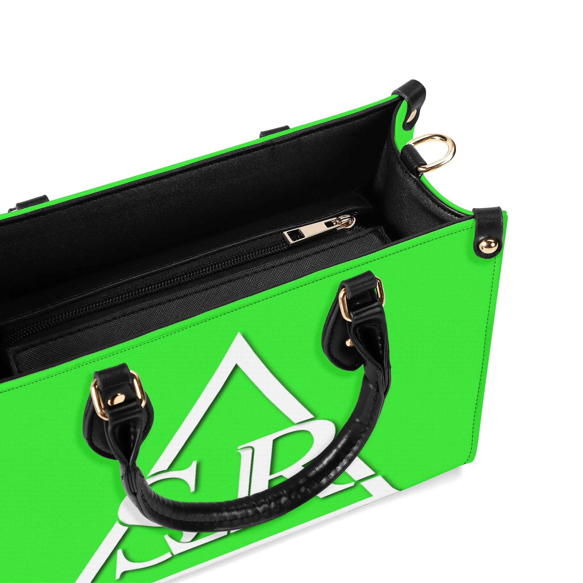 SLR WOMEN'S LIME GREEN LEATHER SCOTT BAG - Image 10