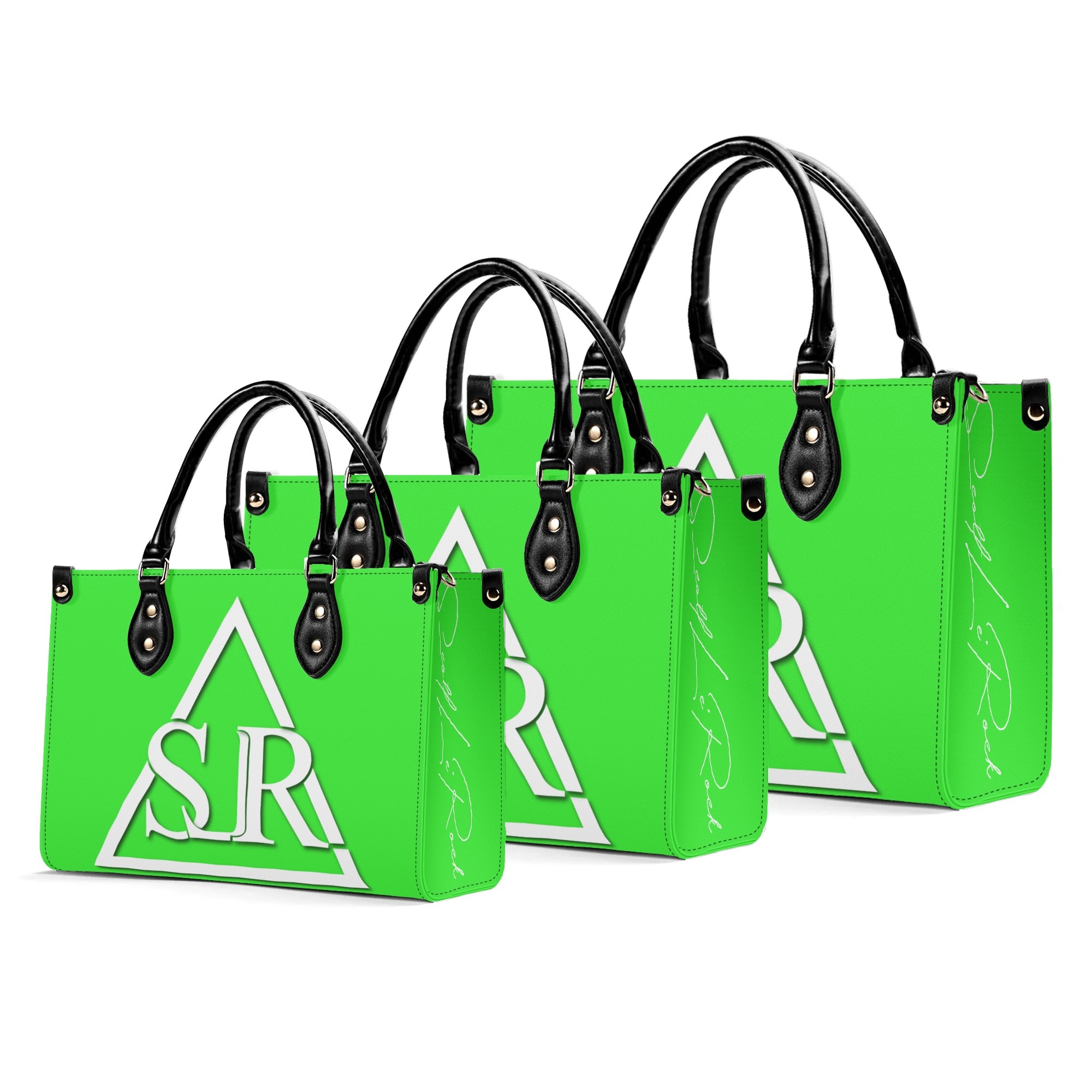 SLR WOMEN'S LIME GREEN LEATHER SCOTT BAG - Image 12