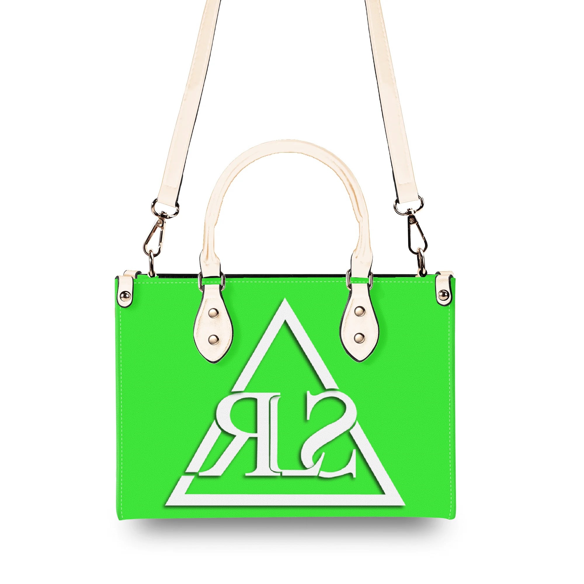 SLR WOMEN'S LIME GREEN LEATHER SCOTT BAG - Image 14