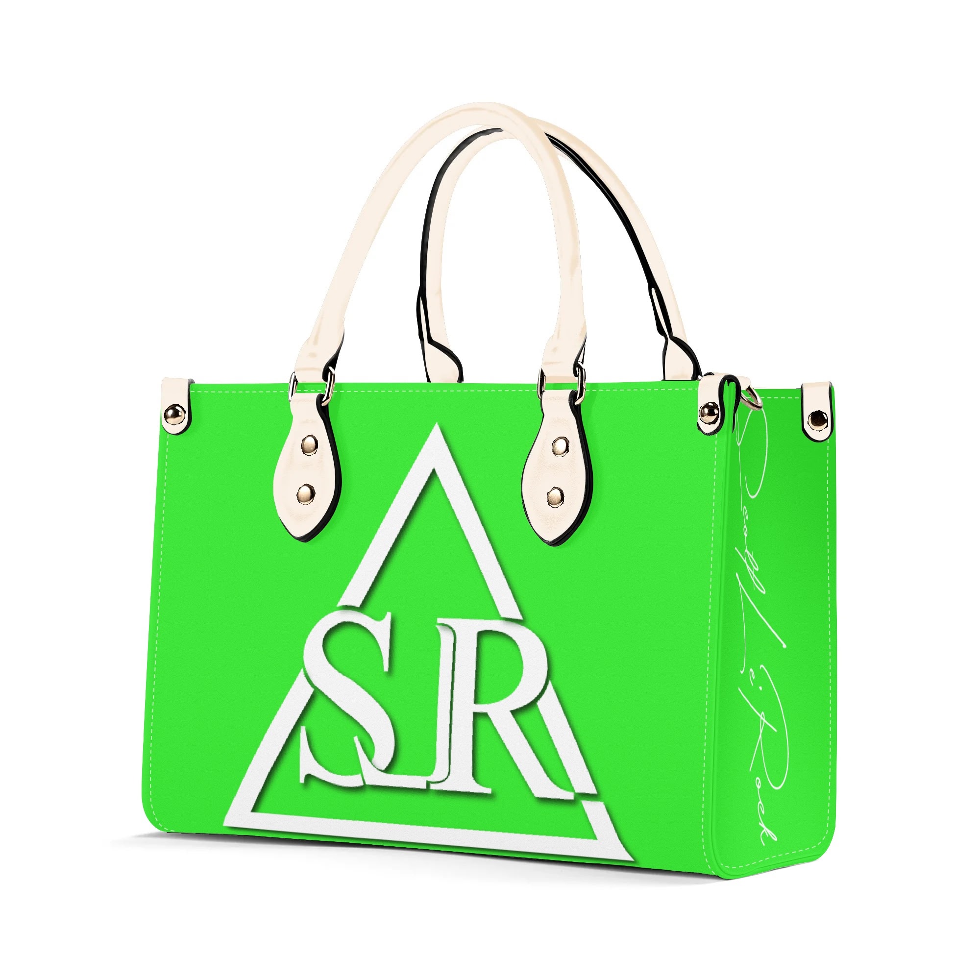 SLR WOMEN'S LIME GREEN LEATHER SCOTT BAG - Image 17