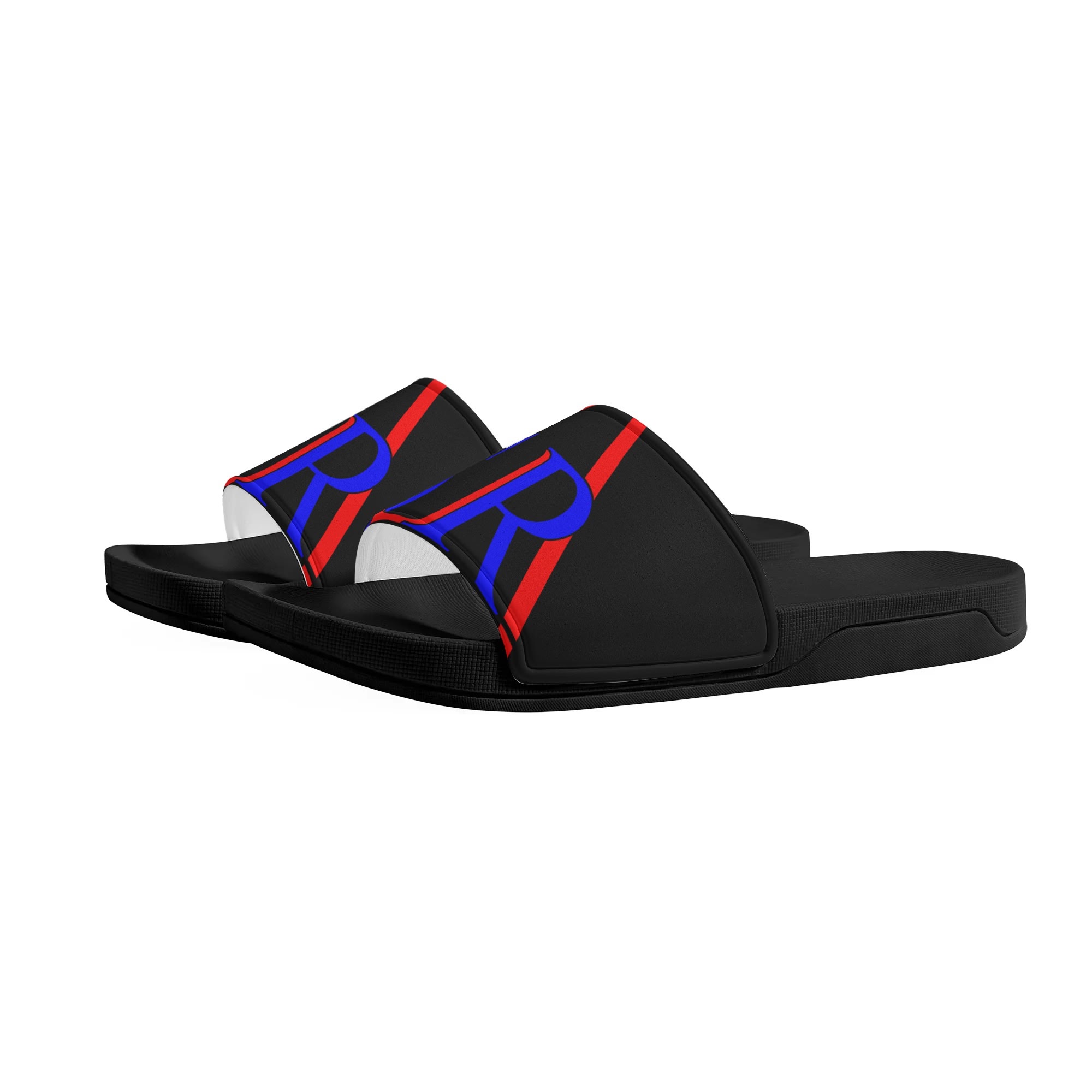 SLR Men's ALL BLACK AMERICAN Sandals - Image 2