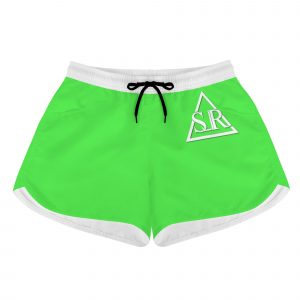 SLR LIME GREEN/WHITE Women's Beach Shorts